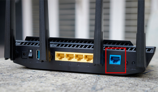 Cổng WAN là 1 cổng trên Router dùng để kết nối với modem & truy cập internet từ nhà cung cấp dịch vụ internet